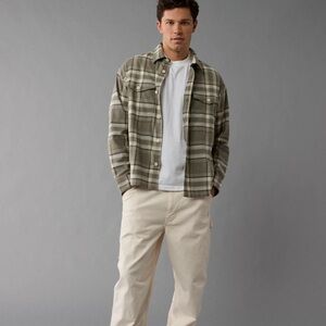 New 🍃 AE Stretch Flannel Shirt LARGE